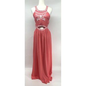 Available by Angela Fashion Pink Maxi Dress Size L